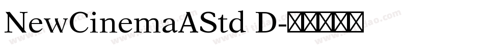 NewCinemaAStd D字体转换